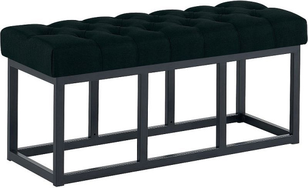 CLP Sitzbank Amun Stoff Schwarz 100 cm, schwarz, 307221