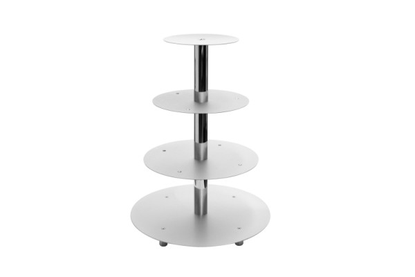 Schneider Etagen-Tortenständer, 4-Etagen, silber, 146004