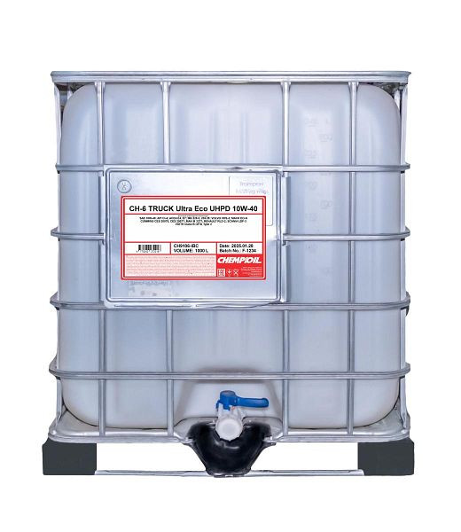 CHEMPIOIL Mehrbereichsöl 9106 CH-6 TRUCK Ultra Eco UHPD 10W-40, VE: 1000 l, CH9106-IBC