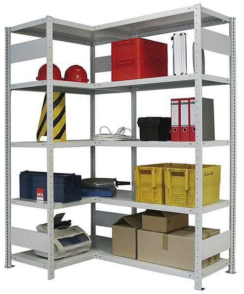 Meta CLIP 100 Eckregal 2500x500 mm, verzinkt, Bodenanzahl: 12, 20097941