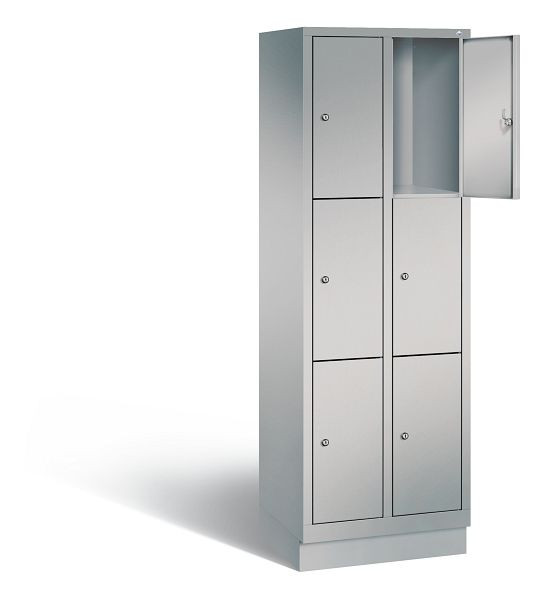C+P Schließfachschrank Evolo, H1800xB610xT500mm, Farbe: Weißaluminium, 48020-203 S10097