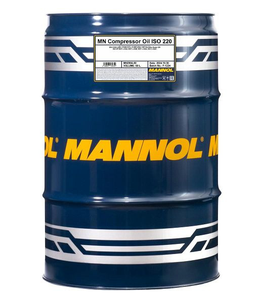 MANNOL 2904 Kompressoröl ISO 220, VE: 60 l, MN2904-60