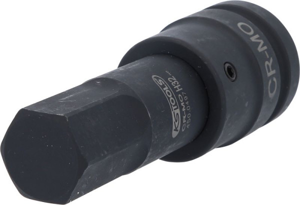 KS Tools 1" Kraft-Bit-Stecknuss Innensechskant, lang, 32 mm, 450.0497