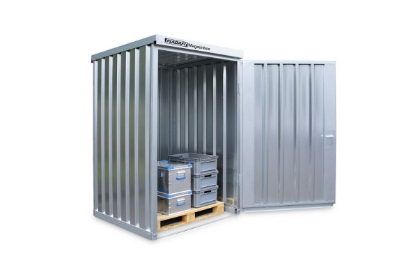 FLADAFI Magazinbox MB 8, verzinkt, montiert, ohne Boden, 1.420 x 1.490 x 2.195 mm, F2654