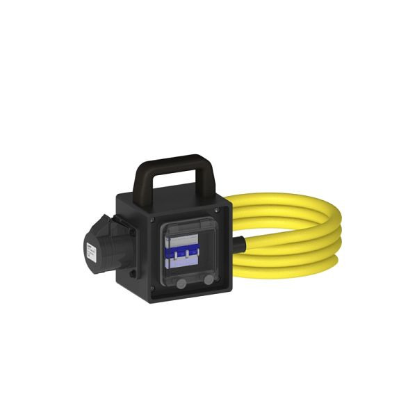 ELSPRO Vollgummi-Sicherheitsverteiler ESSEN, 3 m CEE 500 V, 1 CEE 500 V, 1 K-Autom, 1043103