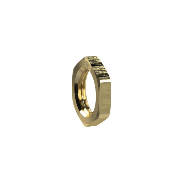 Riegler Sechskant-Gegenmutter, G 1/8, SW 14, Messing, 137599