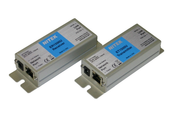 Nitek Ethernet, PoE Extender, UTP, 1 Port, Erweiterung um 600m, EL1500U