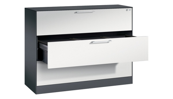 C+P Hängeregistraturschrank Asisto, H1010xB1200xT435mm, 7016/7035, 146041-313 S10158