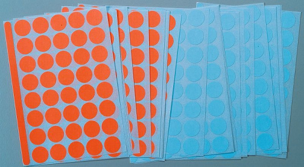 Legamaster Moderationsklebepunkte rot-blau, 1040 Stück, 7-243000
