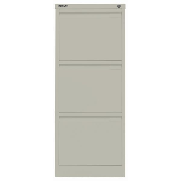 Bisley Hängeregistraturschrank, einbahnig, 3 HR-Schubladen, 673 gänsegrau, 3633673