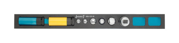 Hazet Steckschlüsseleinsatz Satz, Vierkant hohl 6,3 mm, Vierkant hohl 10 mm, Vierkant hohl 12,5 mm, Vierkant hohl 20 mm, Anzahl Werkzeuge: 8, 163-131/8