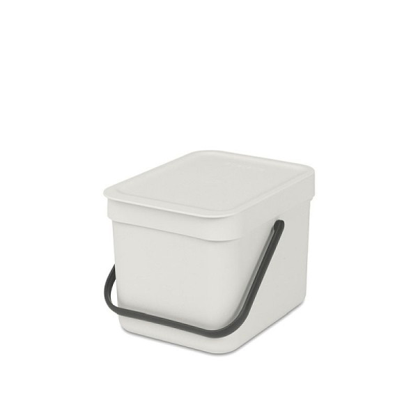 STEIN HGS Abfallsammler Sort & Go, leichtgrau, Gesamthöhe 181 mm, 6 Liter, 83478.0008