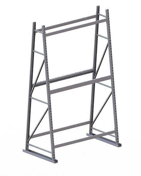 Meta MINI-RACK Profillagerregal GR DS 2500/1400/800 mm, RAL7035, 20076688