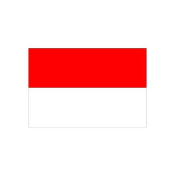 Stein HGS Länderflagge Monaco, 60 x 90 cm (Querformat), mit Seil und Schlaufe, FlagTop 110 g/m², für Fahnenmasten 6 m, ohne Hohlsaum, 27254