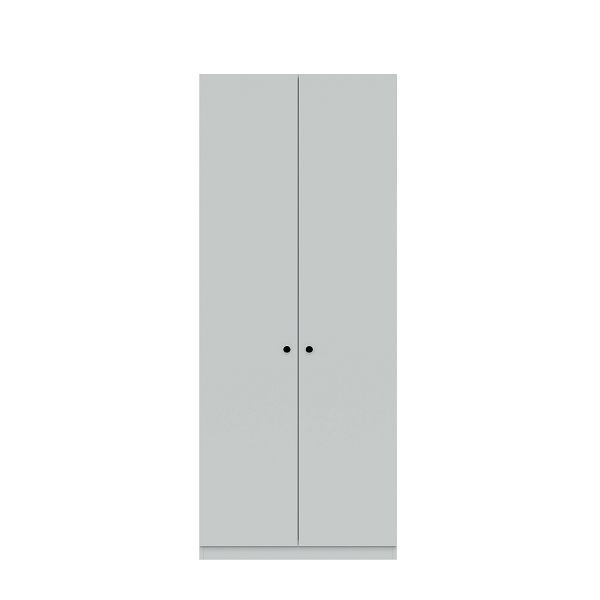 Bisley Kleiderschrank Pren, Mit Kleiderstange, 1 Hutboden und 1 Schuhfach, Ohne Schloss, H 1970 x B 800 x T 500 mm, 053 steingrau, PNW08192SNLL053