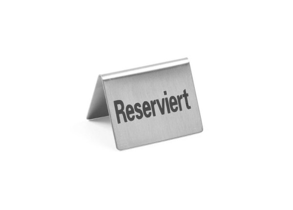 Hendi Tischschild "Reserviert", VE: 4 Stück, LxBxH: 50x35x40 mm, 663707