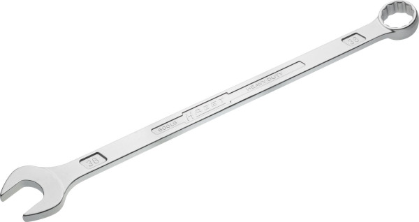 Hazet Ring-Maulschlüssel, extra lang, schlanke Bauform, Außen-Doppel-Sechskant-Tractionsprofil, 36 mm, 600LG-36