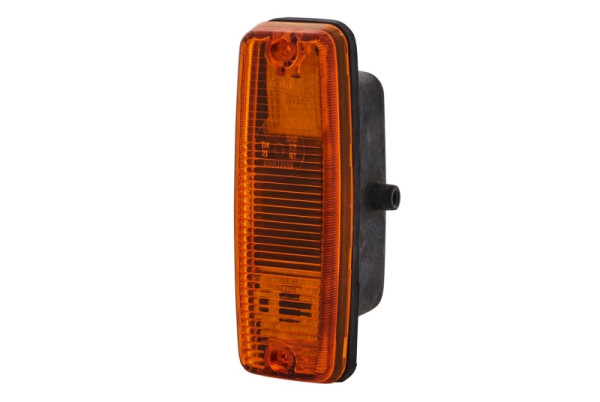 HELLA Zusatzblinkleuchte, Halogen, 12/24V, Anbau/Schraubanschluss, Lichtscheibenfarbe: gelb, Male, seitlicher Anbau/rechts, 2BM 002 847-107