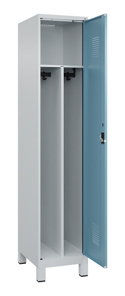 C+P Spind Evolo PLUS, mit Füßen, 1 Abteil, 1950x400x500mm, 7035/0010, Verschluss Zylinderschloss, 049010-12F S10036