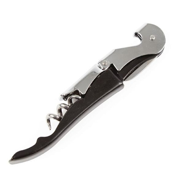 Olympia Kellnermesser schwarz 12cm, längerer Hebel, D833