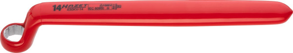 Hazet Einringschlüssel, schutzisoliert, Außen-Doppel-Sechskant Profil, 14 mm, 630KV-14