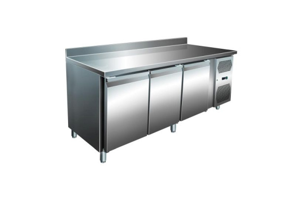 A&S Polarny VIP Kühltisch mit 3 Türen und Aufkantung -2 bis +8°C 1.795x600x960 mm, KT-VIP-600-3A