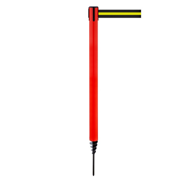 Stein HGS Personenleitsystem -P-Line Outside-, rot, schwarz/gelb/schwarz waagerecht (gestreift), mit Gurtendstück (Standard), 37687-0501