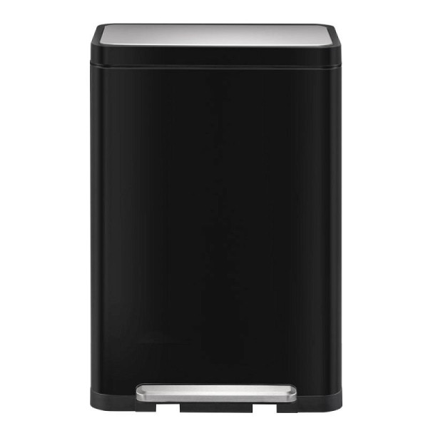 STEIN HGS X-Cube Treteimer, schwarz, edelstahl, matt, 45 Liter, 84051.0006