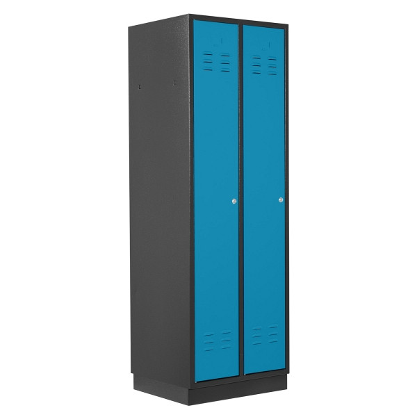 ADB Spind 2-türig, Farbe RAL 7016/5012, regular door, 41888