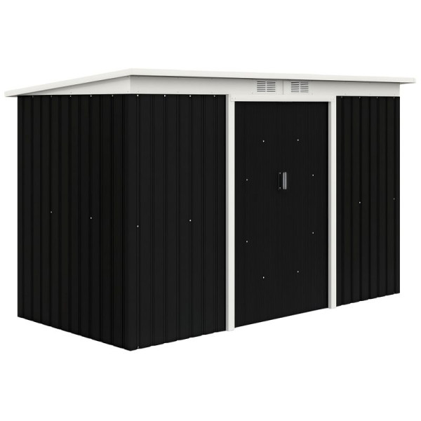 Outsunny Gerätehaus Gartenhaus mit Schiebetür Outdoor Stahl, 845-032CG