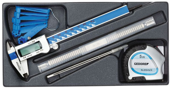 GEDORE Mess-Sortiment in 1/3 ES-Modul, Griffmulden, 1402218