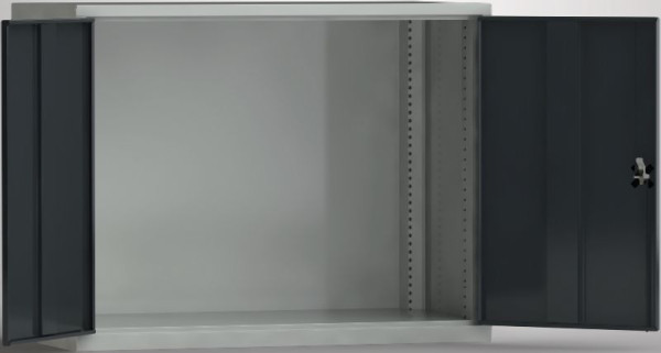 KLW Schwerlastschrank, Universalschrank 1000 x 1210 x 656 mm H x B x T mit abschliessbaren Flügeltüren, Leergehäuse -, 7FW-RP1000TD-L001XPB