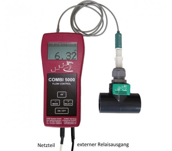 STEP Systems pH Flow Control 5000 mit Relaisausgang, pH-Messgerät, 52020R