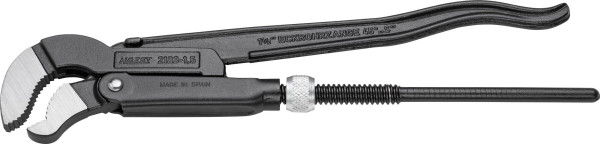 Hazet Eckrohr-Zange, Norm: DIN 5234, Oberfläche: pulverbeschichtet, Maul blank, Länge: 416 mm, 2183-1.5