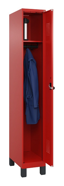 C+P Spind Evolo PLUS, mit Füßen, 1 Abteil, 1950x300x500mm, 3020/3020, Verschluss Drehriegel, Ablageböden 1, 049010-10 S10026