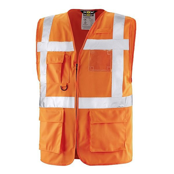 teXXor Warnschutz-Weste DUNDAS, Farbe: leuchtorange, Größe: XL, 4207-XL