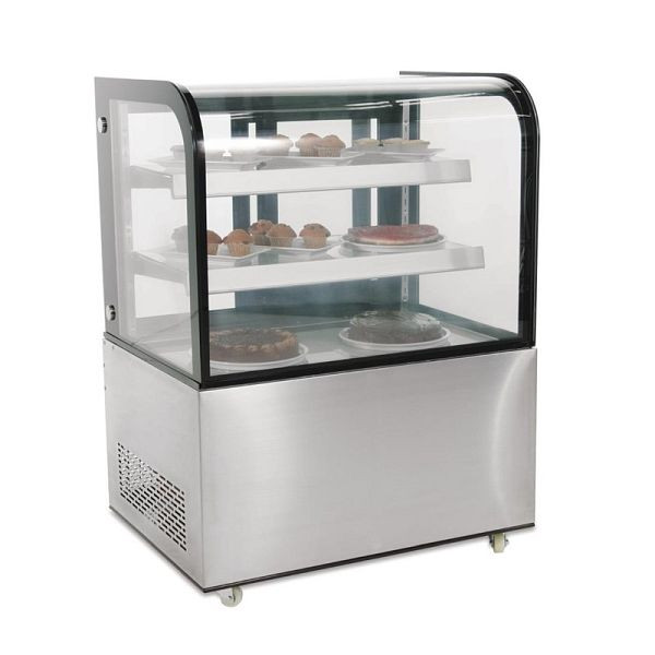 Polar Serie G Kühlvitrine 270L, 91,5 cm breit, silbergrau, CG841