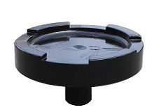 TDL Auflagedeckel in Pfannenform 85x20 mm, Dorn Ø 17 mm, 02045