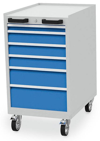 Bedrunka+Hirth Werkstattwagen Schubladenschrank, mit 6 Schubladen, verschiedene Blendenhöhe, 04.10.06V10B