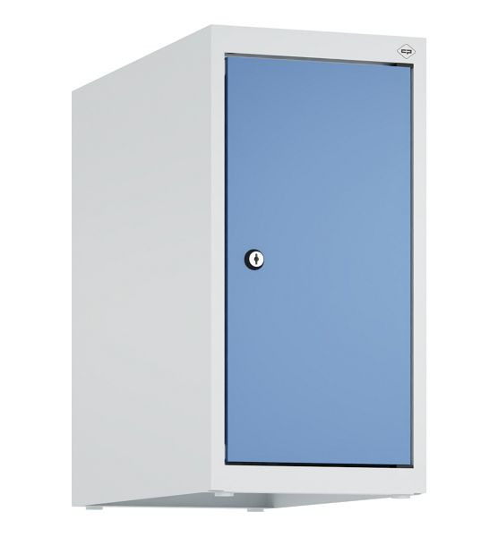 C+P Schrankaufsatz Classic PLUS, Aufsatzschrank, 7035/5023, Zylinderschloss, 500x250x500mm, 1 Abteil, 080090-19 S10020