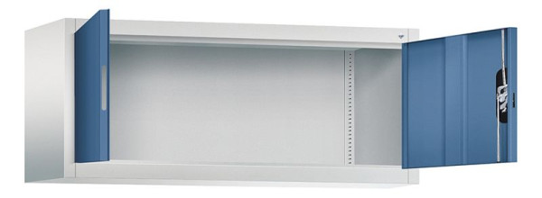C+P Aufsatzschrank Acurado, H500xB1200xT400mm, Farbe: Lichtgrau / Fernblau, Muldengriff, 9464-000 S10233