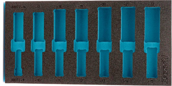 Hazet 2-Komponenten Weichschaum-Einlage, für 163-259/14, Abmessungen / Länge: 342 mm x 172 mm, 163-259L