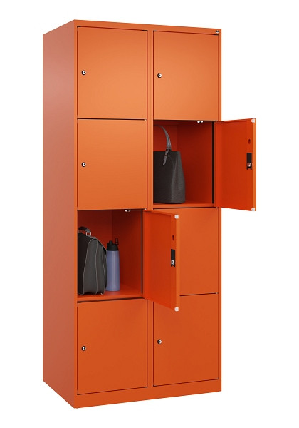 C+P Schließfachschrank Evolo PLUS, 8 Fächer, 1850x800x500mm, 2004/2004, 049000-224 S10023