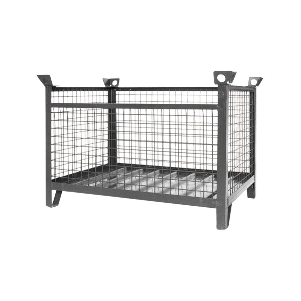 Eichinger Industrie Gitterbox-Stapelpalette, 1500 kg, LxBxH 1200x800x750 mm, anthrazitgrau, Klappbar, 13150600000096