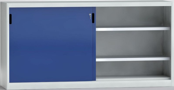 KLW Schiebetürenschrank mit Mitteltrennwand - 1000 x 2000 x 525 mm H x B x T, 7SN-UL1000TB-1020MRB