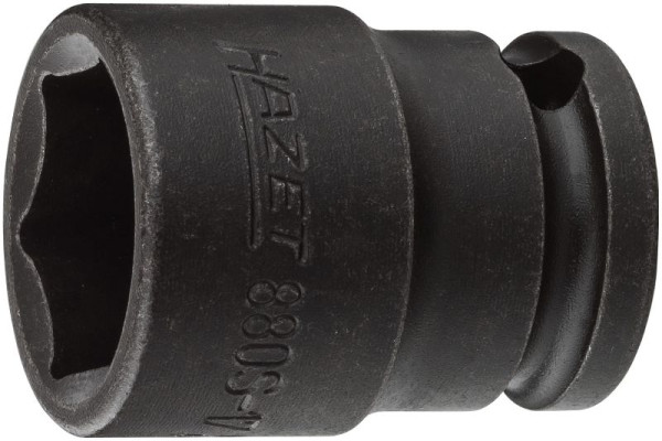 Hazet Schlag-, Maschinenschrauber Steckschlüsseleinsatz, Sechskant, Vierkant hohl 10 mm, Außen-Sechskant-Tractionsprofil, 17 mm, 880S-17