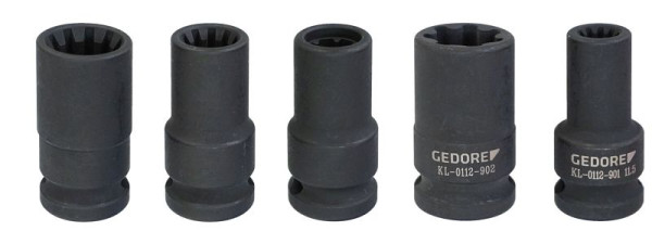 GEDORE KL-0112-9 Steckschlüssel-Satz, Bremsen, 3417492