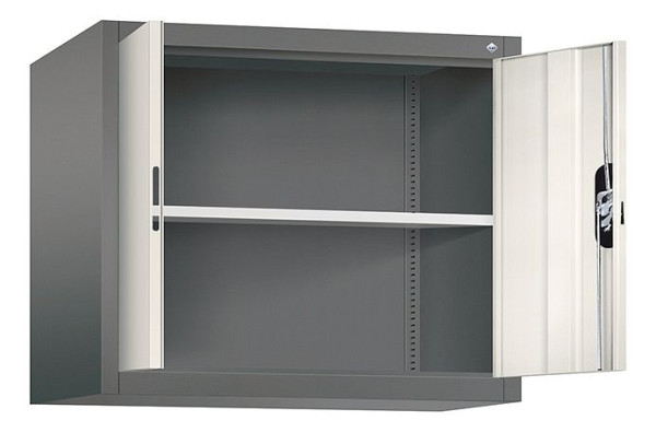 C+P Aufsatzschrank Acurado, H790xB930xT500mm, Farbe: Vulkangrau / Perlweiß, Muldengriff, 9285-000 S10169
