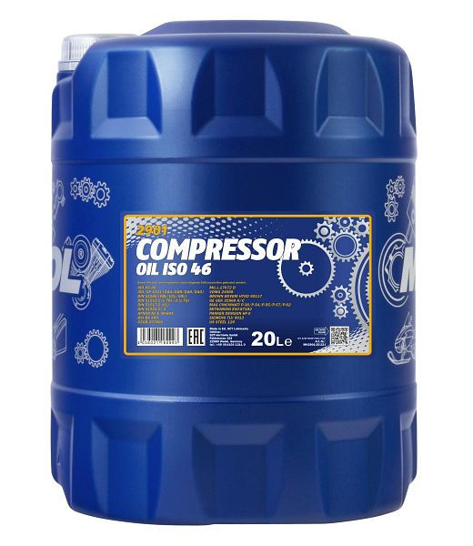 MANNOL 2901 Kompressoröl ISO 46, VE: 20 l, MN2901-20