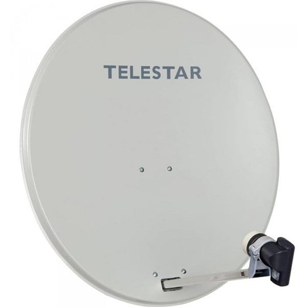 TELESTAR DIGIRAPID 60 A lichtgrau Alu Sat-Antenne inkl. SKYSINGLE HC LNB für 1 Teilnehmer, 5109730-AB